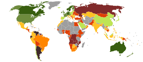 Countries by Standard Poors Foreign Rating