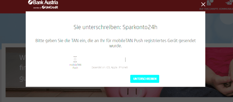 Bank Austria Sparkonto Fix